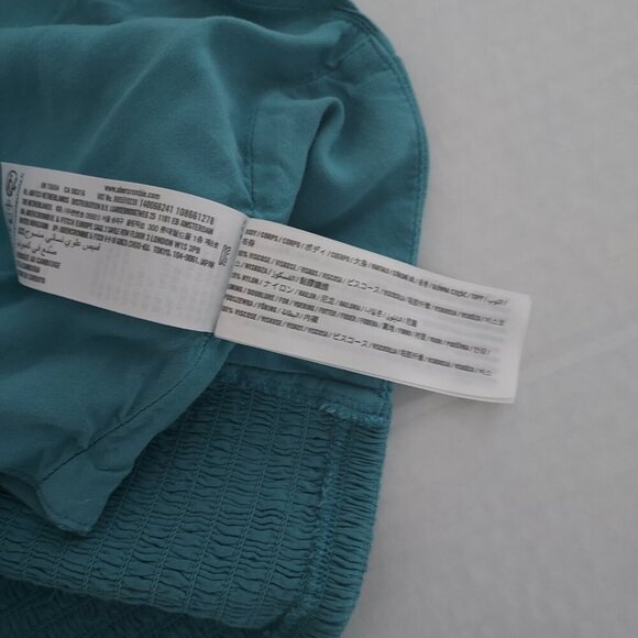 Abercrombie & Fitch Teal Green Sleeveless Cropped Top Size Xl - Picture 5 of 6